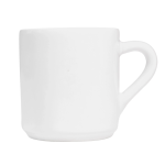 Xicara Cafe Canequinha Lisa Branca -Hr Porcelanas