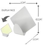 Cabide Auto Colante Inox  c/4 un Losango mg2809 7892017108519 - Imagem 4