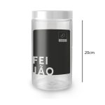 POTE FEIJAO  1,8 L Transp. c/ Preto - Imagem 2