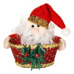 Cesta Vime Com Noel 13X13Cm - Imagem 3