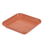 PRATO DE VASO EXTRA G QUADRADO TELHA