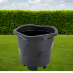 Vaso Redondo Medio Preto - Imagem 3