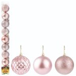 Bola Tb Diamante 5Cm 9Pcs Rose