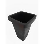Vaso Grego Quadrado P 13L - Preto - Plasmont - Imagem 3