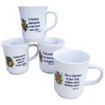 Caneca Lisa Dec Salmo 200 Ml - Hr Porcelanas