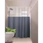 Cortina De Box Vinil Com Visor Retangular Lisa - Imagem 4