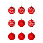 BOLA TB ESCRITA 5CM C/9PCS VERMELHA - Imagem 4