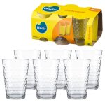Copo Triangulo Incolor 6 Pcs 280Ml Batuque - Nadir