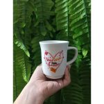 Caneca Americana Branca Dec Namorados - Hr Porcelanas - Imagem 2