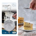 KIT PENEIRA INOX COM 3 PCS 6,7 - Imagem 5