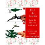 Arvore De Natal 90Cm Tradicional Verde - Imagem 2