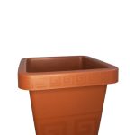 Vaso  Grego Quadrado 19,5 Litros - Terracota - Imagem 2