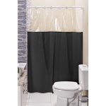 Cortina De Box Vinil Com Visor Retangular Lisa - Imagem 2