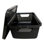 Organizador Jutta com Tampa Preto – 2 Litros - Imagem 2