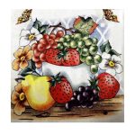 Pano De Prato Bainha Estampado  65X40Cm Corte D Tecido Esta 7898042660077 - Imagem 5