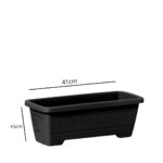 Vaso Retangular Grande 7 Litros Preto - Imagem 2