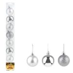 Bola Tb Lisa 6Cm 8Pcs Prata