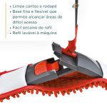 Mop Flat Chenile Tam Unico Vermelho/ Cinza Escuro - Imagem 8