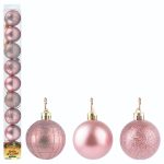 Bola Tb Cristal 5Cm 9Pcs Rose