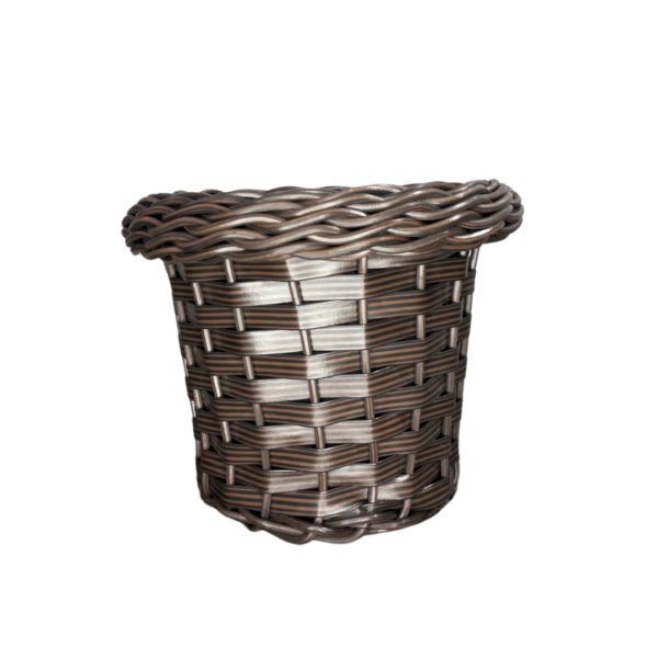 Vaso Azaleia C/Borda Junco Sintetico 15X18