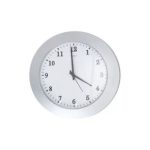 Relogio Officee 27Cm Prata Branco