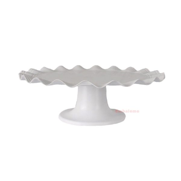 Boleira 26Cm Ondulada - Branco