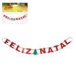 CORDAO FELIZ NATAL SHINE 90CM