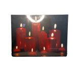 Quadro Arranjo Velas C 4 Leds 40X30