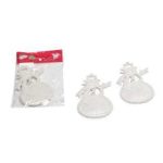 Enfeite Natal Plastico Boneco Neve Branco C02 7983753822835