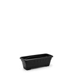 Vaso  Retangular P 1,6 Litros - Preto