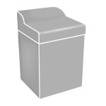 Capa Para Maquina De Lavar Flanelada Lisa - Imagem 5