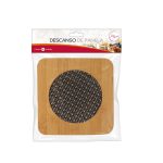 Descanso De Panela Quad. C/Tela Madeira - Zein - Imagem 5