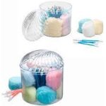 Porta Algodao E Cotonetes Cristal