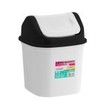 Lixeira Quad Basculante 7L Branco Fec TPA COLOR- Plasmont