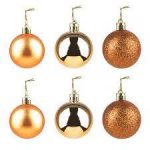 Bola Tb Lisa 7Cm 6Pcs Bronze