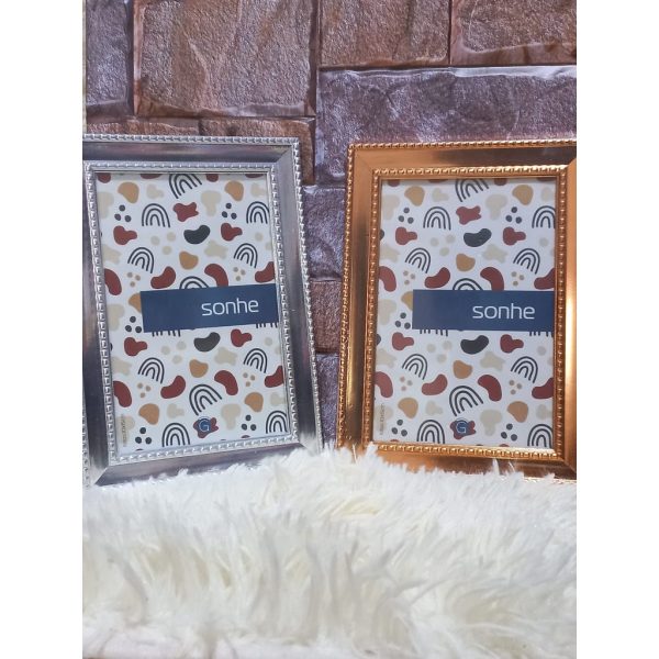 Porta Retrato Plastico/Vidro/Mdf 10*15Cm