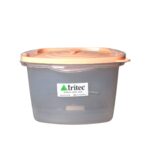 Pote Hermético Quadrado 1600ml Tritec com Tampa Super Click - Branco, Laranja e Verde - Imagem 3