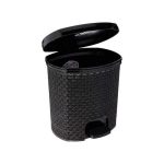 Lixeira Rattan 6 L - Preta - Imagem 3