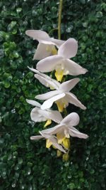 Flor Orquídea Branca Artificial