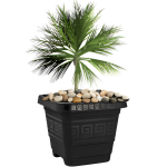 Vaso  Quadrado Eg 29 L - Preto - Imagem 3