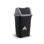 Lixeira Basculante 9L - Preto - Plasmont