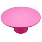 Suporte P/ Bolo Medio Liso Alto  Rosa Bebк