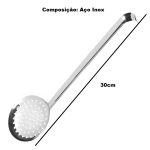 1-621 Escumadeira Grande Inox - Imagem 3