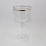 Taca De Gin C/ Borda Dourada 600 Ml Transparente - Imagem 4