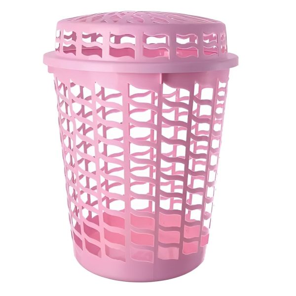 Cesto Telado De Plastico Para Roupa 30 Litros