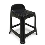 Banqueta Com Encosto Preta Coleta Seletiva