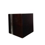 Vaso Decorativo Quadrado em MDF Preto com Tiras de Espelho - 13,5x13cm - Imagem 3