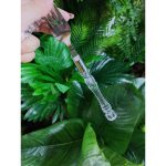 Garfo Inox C Cabo Plastico Transparente - Imagem 4