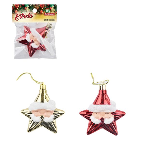 PROMOÇÃO Enfeite Estrela Noel 8Cm