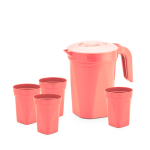 Jarra De Suco E Água Com 4 Copos De Plastico - Plasmont - Imagem 2